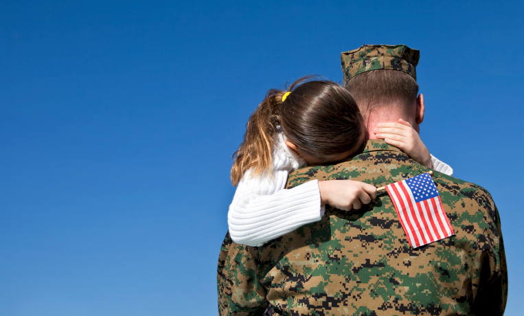 Military Father and Daughter Reunited